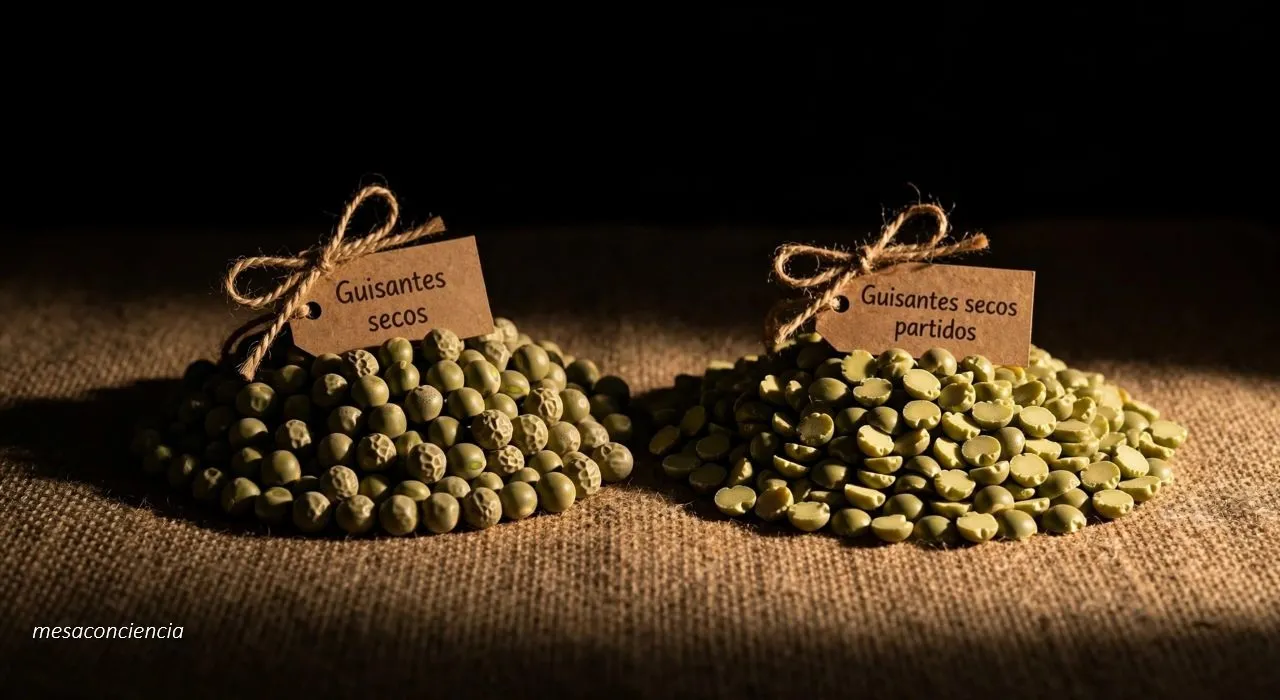 Fotografía de guisantes secos