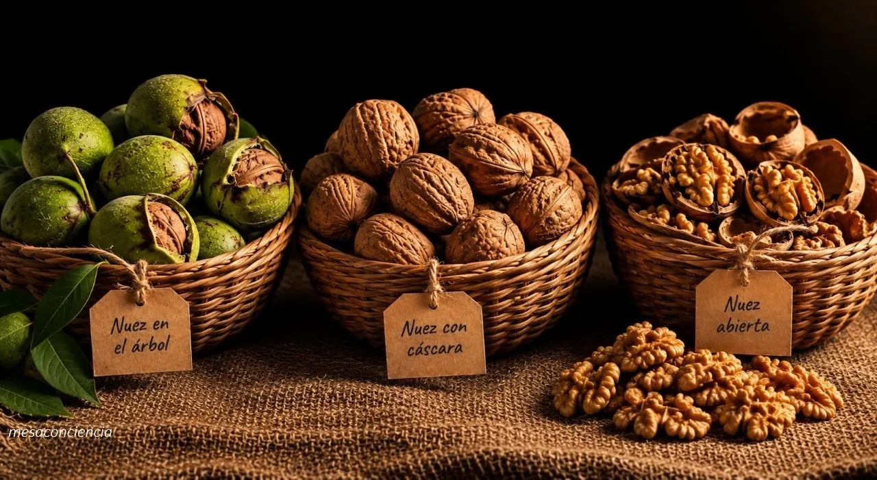 Fotografía de nueces sin cáscara