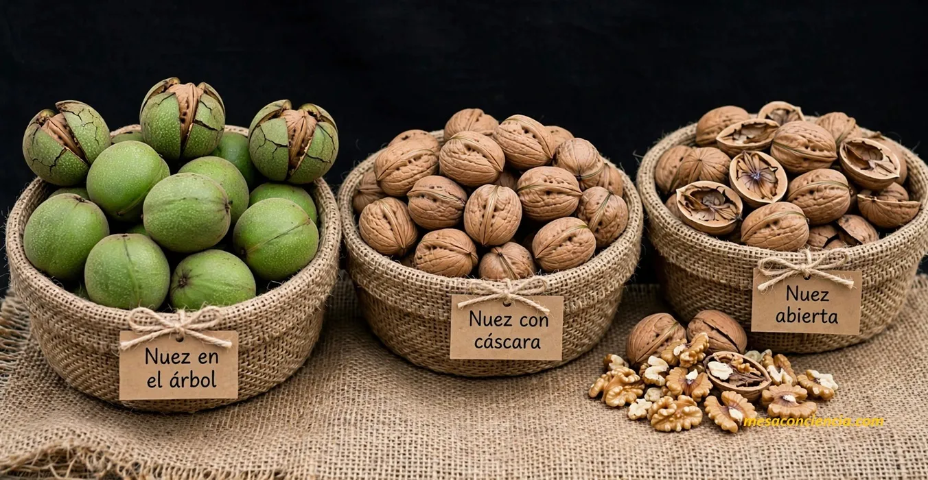 Fotografía de nueces sin cáscara
